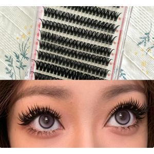 Natural Cluster Lashes - 12/14mm Soft Individual Eyelashes Eye Makeup