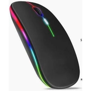Universal Wireless Rechargeable Bluetooth Mouse – Silent Click, Dual Mode (2.4GHz + Bluetooth), USB Type-C Charging