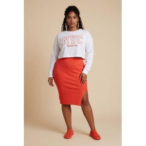 LONGSLEEVED TOP AND PENCIL SKIRT SET