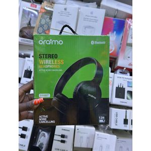 Oraimo Wireless Bluetooth Headsets with Deep Bass, Noise Cancellation, Long Battery Life, Built-in Mic, Fast Charging, Comfortable Fit, Sweat & Water Resistant Design, Compatible with Android, iPhone & Laptops for Music & Calls