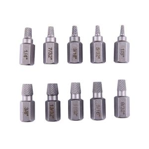 10Pcs/set Damaged Screw Extractor Drill Bit Purpose Tools Broken Speed Out Easy Bolt Stripped Screw Remover Tool