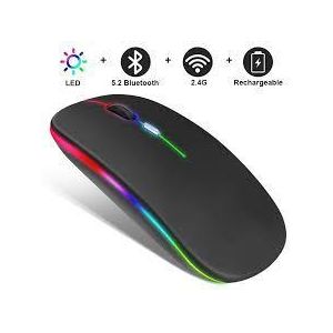 Wireless Bluetooth 2.4G Dual-mode Rechargeable Optical Mouse