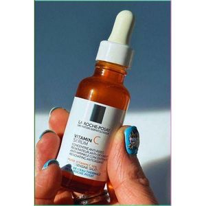 LA ROCHE POsSAY Pure Vitamin C Face Serum with Hyaluronic Acid & Salicylic Acid Anti Aging Face Serum for Wrinkles & Uneven Skin La Roche Po