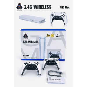 M15 Game Stick Mini TV Console with 20,000 plus Built-in Games and Wireless Gamepads with HD Output