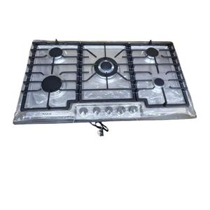 Bolesi 5Gas Burner 60*90 cooker, Wok Burner, FFD, Cast Iron Pan Support,inbult cooker