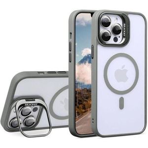 IPhone 15 14 13 12 Pro Max 15 14 Plus Camera Stand Holder Lens Film Clear Soft Cover,Gray,for IPhone 15 Pro