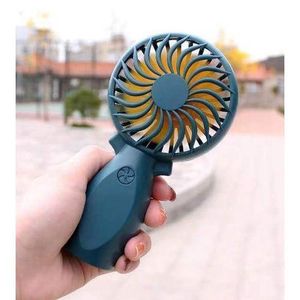 Hand Held Mini Fan Rechargeable Blue