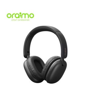 Oraimo BoomPop Lite – Bluetooth 5.3 Over-Ear Headphones, 10-Min Fast Charge, Dual Device & Game Mode- BLACK