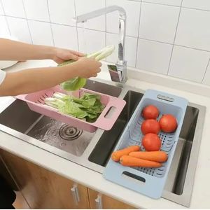 Kitchen portable adjustable sink drain basket/Colander