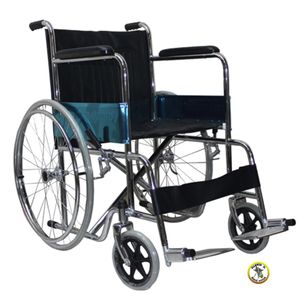Dynamic Foldable Standard Wheelchair, Economic  Manual With Chromed Steel Frame