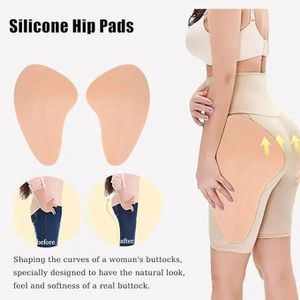 Interchangeable Hip Enhancer Set – Curved Sponge & 2kg Silicone Pads with Black Biker Shorts, Sizes M to 4XL