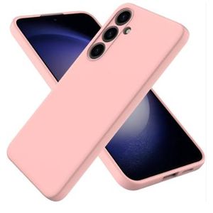 Soft Silicone Back Cover for Samsung Galaxy S25+ - Pink, anti-fingerprint, anti-scratch, durable silicone case