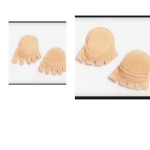 Cotton Five-Toe Half Socks Insoles – Anti-Slip Forefoot Cushion Pads for Foot Comfort