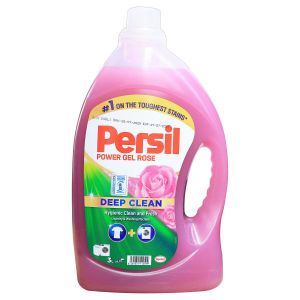 Persil  Power Gel Rose Liquid Laundry Detergent 3 Litres  Deep Clean German Technology  Removes Tough Stains & Leaves Long-Lasting Freshness