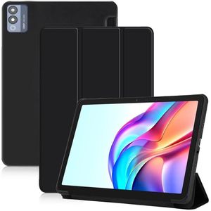 Folio Light Weight Slim Tri-Fold Shockproof Magnetic Cover Stand Leather Cover Case for Tecno Megapad pro