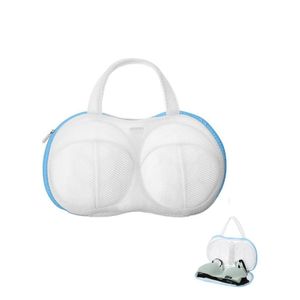 ShebSheb Bra Washing Bags for Laundry, Bra Bags for Washing Machine Lingerie Wash Dryer Bag Non-Deform 3D Protective Bracket Case with Handle Zipper for Women Laundry Storage Washing Delicates