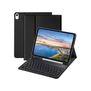 Smart Folio case for iPad 10th Generation Case with Keyboard 10.9 inch Cover with Pencil Holder
