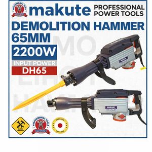 Makute Heavy Duty Concrete Demolition Hammer 2200W Electric Jack Hammer For Masonry And Stone Breaking
