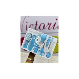 Baby Grooming Kit Baby's Grooming: Soft Brush, Comb, Nail Clipper, Nail File and Tweezer Baby's Health Stylish Travel Storage Case