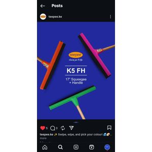 Teepee Rubber squeezer with wooden handle 