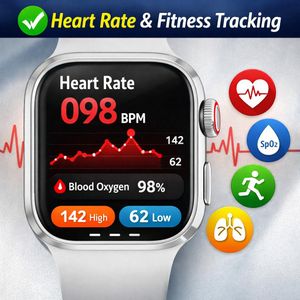 Smartfit™ SMART WATCH BLOOD PRESSURE HEART RATE MONITOR FITNESS WATCHES FOR MEN / LADIES