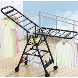 Portable, foldable laundry drying rack with wheels