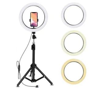 14 Inch LED Ring Light With Tripod Stand And Phone Holder - Adjustable Color Temperature And Circle Lighting For Vlog, Makeup, Video Shooting