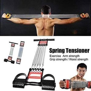 3 In 1 Chest Expander Spring With TUMMY TRIMMER, 3-in-1 Multifunctional Chest Expander For Men And Women, Traditional Hand Clamp And Elastic Foot Pedal Exercise Sit-Up Pedal Pull Rope And Professional Chest Trainer For Men