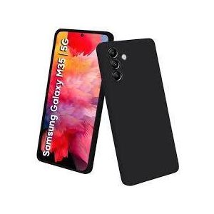 Silicone Slim Back Case Cover for Samsung Galaxy M35 5G - Black