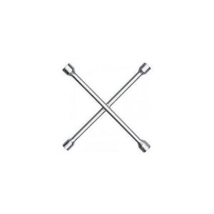 4-Way Cross Wheel Spanner – Heavy-Duty Car Lug Wrench for Tyre and Wheel Nut Removal 17mm, 19mm, 21mm, and 23mm