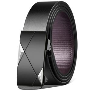 Men’s Professional Belt – Black Leather Auto Buckle