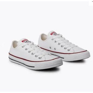 Canvas Classic White Converse Low-Top Sneakers - Iconic  Casual Rubber Shoes 