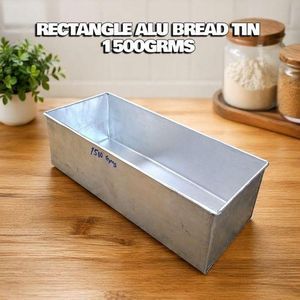1pc - Aluminium Rectangle Bread Tin – 1500g
