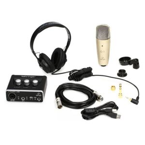 Behringer U-PHORIA STUDIO Recording Bundle with a UM2 Interface, Condenser Mic & Headphones