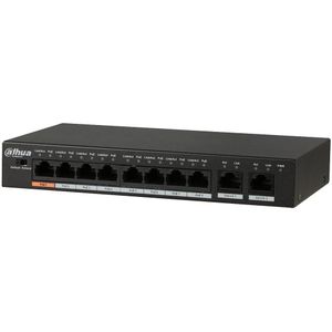 Dahua 8 Port Fast Ethernet Switch. 8 Port PoE with 2 uplink Ports