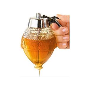 Acrylic Storage Pot Honey Dispenser With Drip Bottle