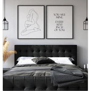 A set of 2 Canvas wall art 