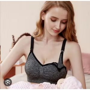 Hottest Comfort Breastfeeding Nursing Sports Bra with padding can hold bump when pumping 