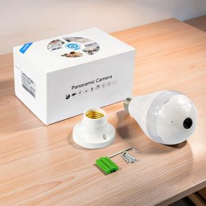 Panoramic 1080P Full HD WiFi Bulb Camera with Colored Night Vision & Instant Alerts