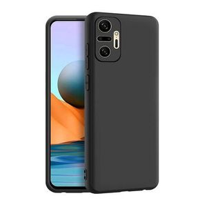Soft Silicone Back Cover for Xiaomi Redmi Note 10 Pro - Black, anti-fingerprint, anti-scratch, durable silicone case