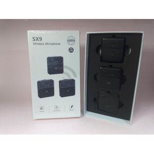 SX 9 Wireless Lavalier Microphone, compatible with IOS / Android / PC / Camera 
