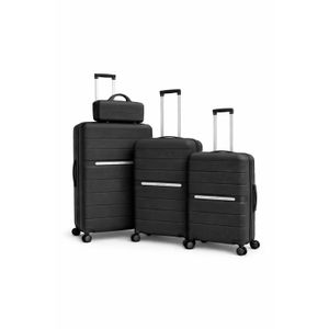 4 in 1 unbreakble laxurious rubber suitcase briefcase travel bag