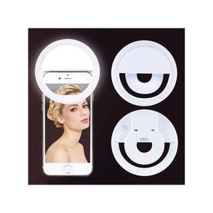 Portable LED Ring Selfie Light for All Smartphones Tablets Enhancing Ring Light with 3 Level of Brightness for Photography Video Calling (Smart Phones Laptop Tablet LED Ring Selfie Light)