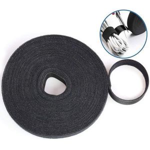 Fastening Tape Reusable Cable Ties 3/4 Inch Double Side Nylon Power Wire Management 10mtr