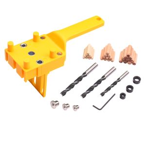 15pcs Pocket Hole Jig Kit 8mm 10mm 15 Degree Angle Drill Guide