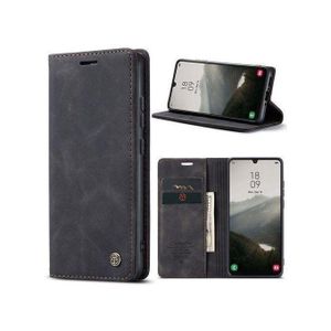 Samsung Galaxy A22 5G Premium Vintage Leather Caseme Flip Wallet Case – Luxury Protective Cover for Stylish, Elegant & Durable Everyday Use