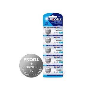 PK Cell 5pcs PKCELL CR2032 3V Lithium Button Cell Batteries