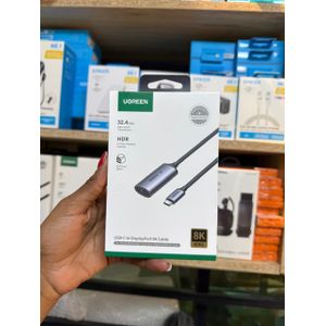 Ugreen  8K@60Hz USB C to DisplayPort 1.4 Adapter Cable 4K 240Hz HDR Thunderbolt 4 to Dp Converter Aluminum Braided