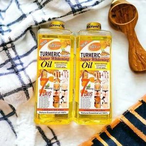 VEET GOLD  Turmeric Super Whitening Body Repair Oil, Body Parts, and Bikini Area Dark Spot Clearing & Anti-Aging 100% Natural Essential Oil