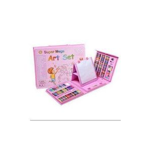 208pcs Super Art Set Kids Painting Drawing Art Set-pink